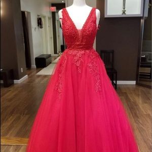 Red Prom dress